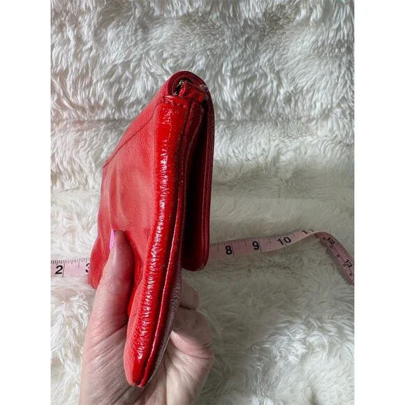Kate Spade New York New York Wallet Wristlet Womens One Size Red Turnlock Clutch - Picture 6 of 9